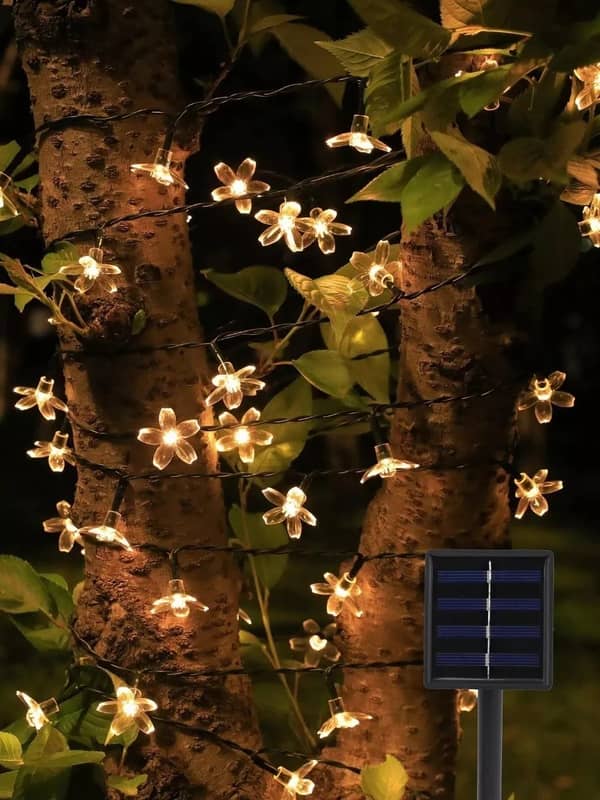 Guia de luces Flor Cerezo 5 mts LED Solar